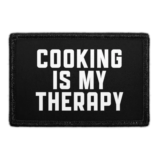 Pull Patch Cooking Is My Therapy velcromærke hook