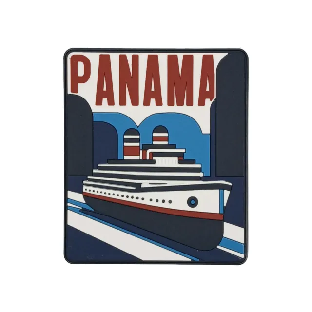 Vagabond Heart Panama køleskabsmagnet 70x61 mm 3D