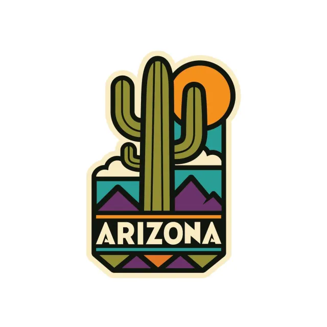 Vagabond Heart Arizona klistermærke mat vinyl