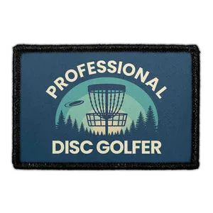 Pull Patch Professional Disc Golfer patch velcro sport