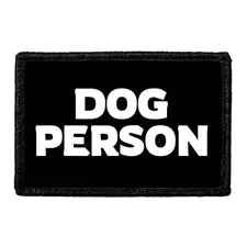 Pull Patch Dog Person patch med velcro