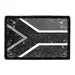 Pull Patch South Africa Flag patch sort-hvid distressed