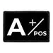 Pull Patch A+ Positive blodtype patch med velcro