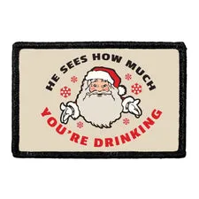 Pull Patch He Sees Drinking patch med velcro humor