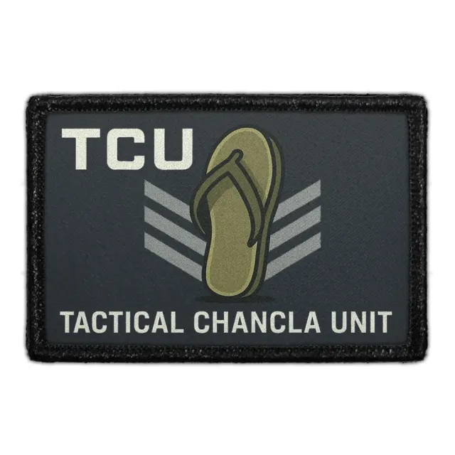 Pull Patch Tactical Chancla Unit TCU patch velcro 3x2