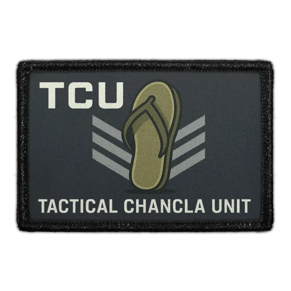 Pull Patch Tactical Chancla Unit TCU patch velcro 3x2
