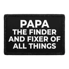 Pull Patch Papa Finder Fixer patch 3x2 velcro