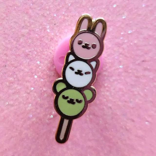 Appleminte Dango Pals mini pin hård emalje guld