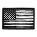 Pull Patch American Flag Black and White Distressed velcromærke