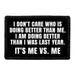 Pull Patch Me Vs Me motivational patch med velcro