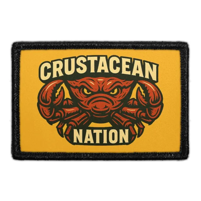 Pull Patch Crustacean Nation patch med velcro 76 mm