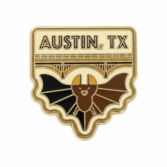 Vagabond Heart Austin emaljepin Texas 25 mm