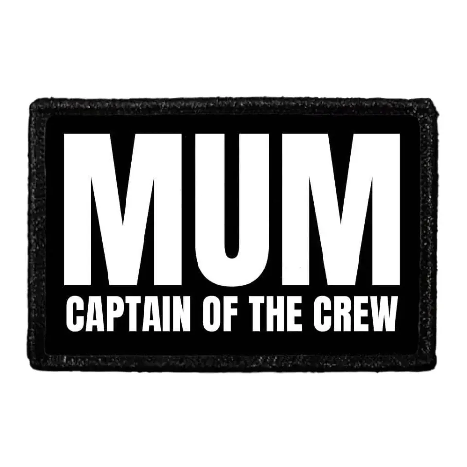 Pull Patch MUM Captain Of The Crew patch 76x51mm mors dag
