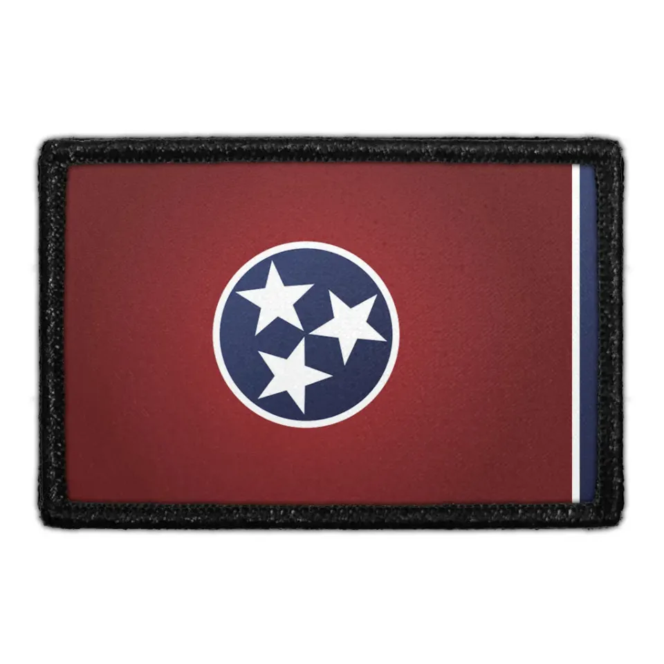 Pull Patch Tennessee flag patch i farve med velcro