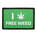 Pull Patch I Love Free Weed patch 76x51 mm sjov