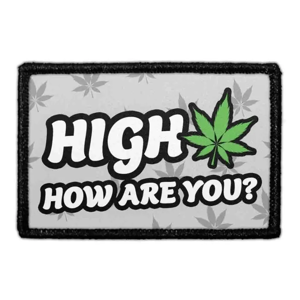 Pull Patch High How Are You? patch med velcro sjov