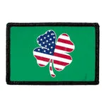 Pull Patch 4 Leaf Clover US Flag patch