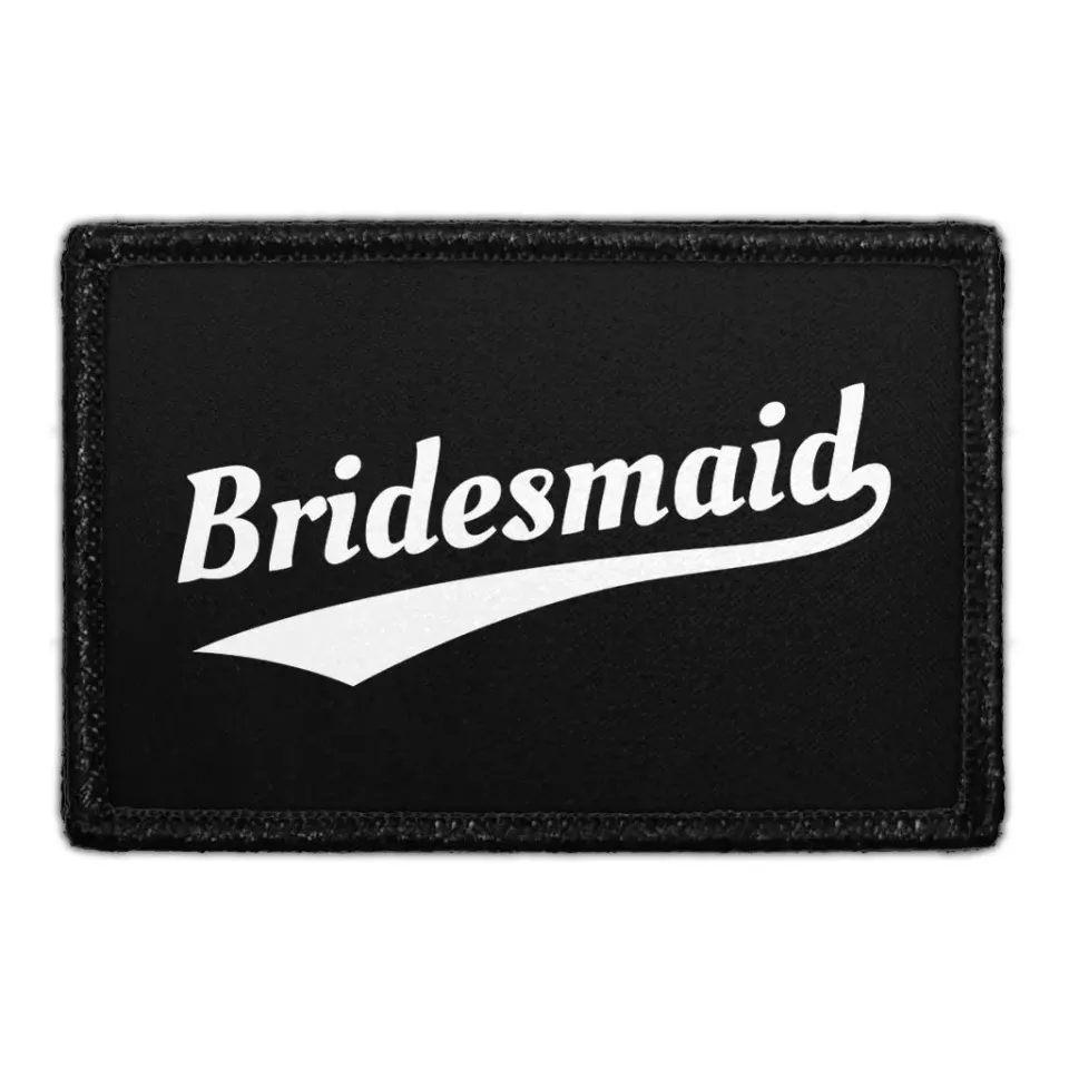 Pull Patch Bridesmaid patch med velcro bryllup