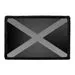 Pull Patch Jamaica Flag patch sort hvid velcro