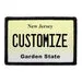 Pull Patch New Jersey nummerplade patch med tekst