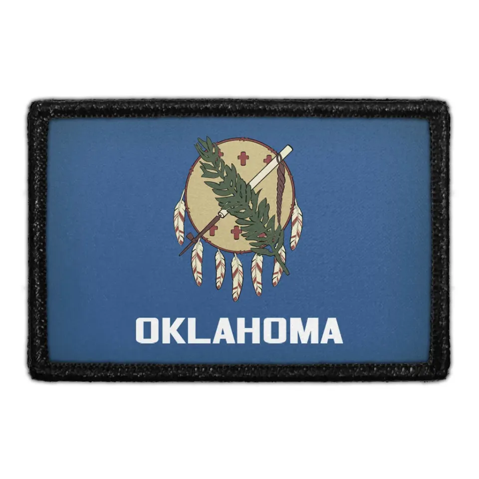 Pull Patch Oklahoma State Flag patch farve
