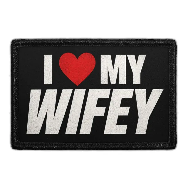 Pull Patch I Love My Wifey patch med velcro bryllup