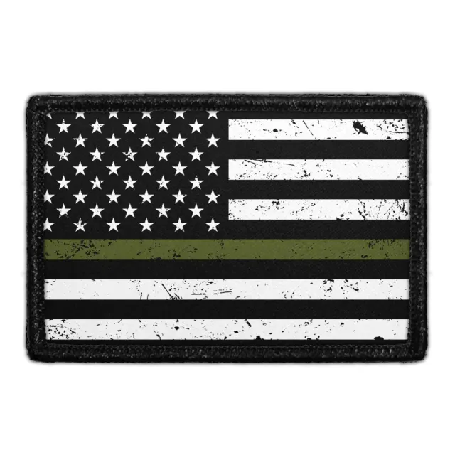 Pull Patch Military Distressed USA flag patch velcro