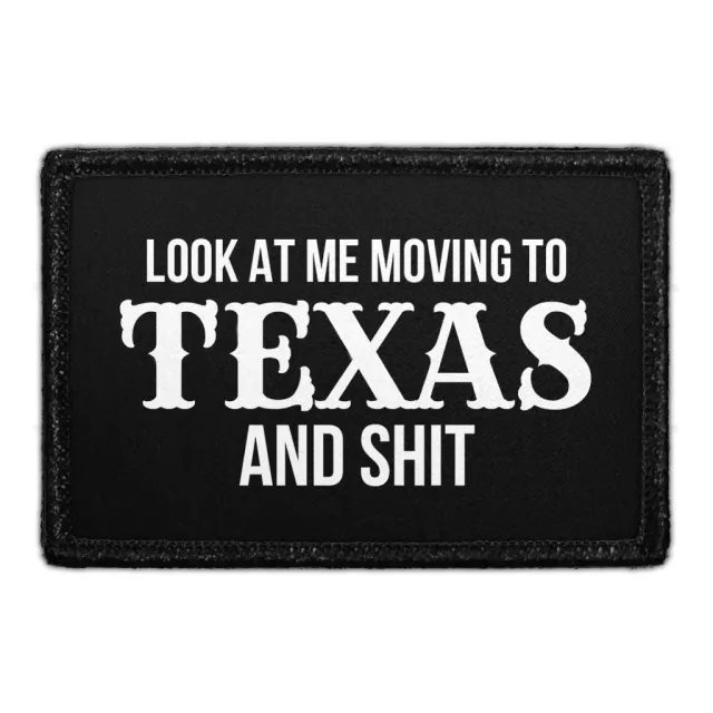 Pull Patch Moving To Texas patch sjov velcro