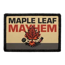 Pull Patch Maple Leaf Mayhem patch med velcro 7,6x5 cm