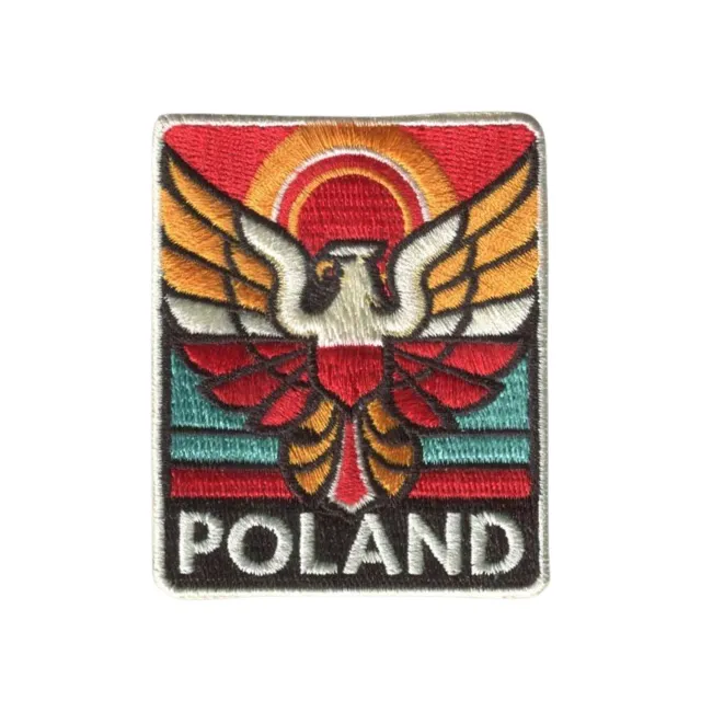 Vagabond Heart Poland strygemærke broderet 70 mm