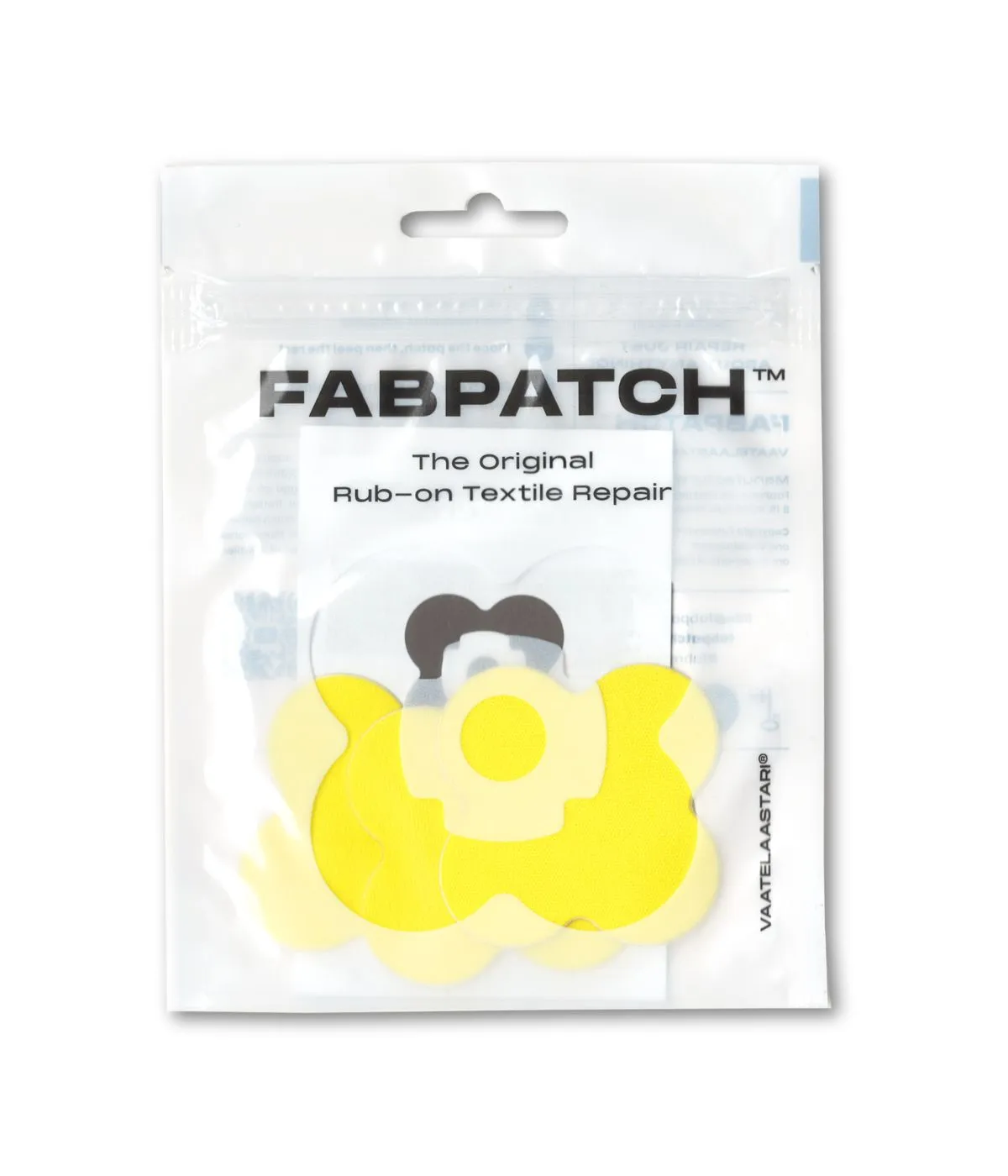 FabPatch Stretch Yellow Flowers lapper 3-pak gul