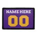 Pull Patch Customizable Jersey Purple Gold White patch 76mm