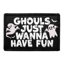 Pull Patch Ghouls Just Wanna patch velcro sjov