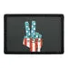 Pull Patch Peace Fingers American Flag patch