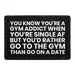 Pull Patch Gym Addict patch velcro 7,6x5 cm