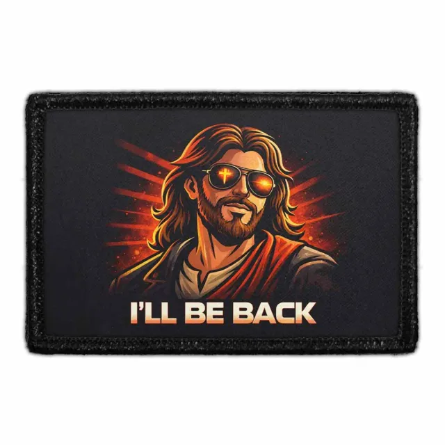 Pull Patch I'll Be Back Jesus patch 3x2 tro