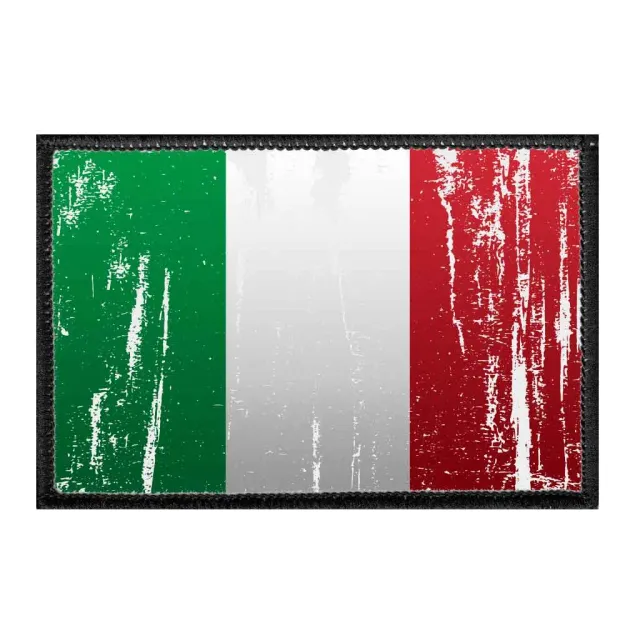 Pull Patch Italy Flag patch farvet distressed