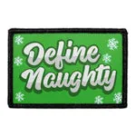 Pull Patch Define Naughty patch med velcro tekst