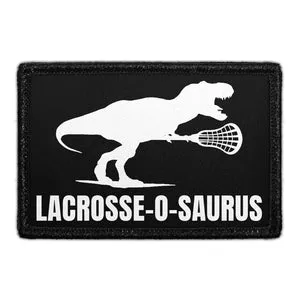 Pull Patch Lacrosse-o-saurus patch velcro dino