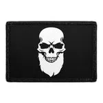 Pull Patch Bearded Skull patch velcro 7,6 cm