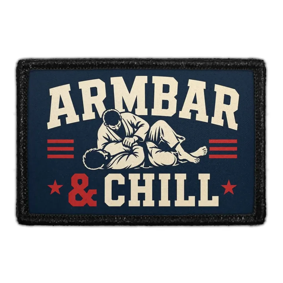Pull Patch Armbar & Chill patch med velcro kampsport