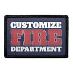 Pull Patch Fire Department patch 76 mm egen tekst