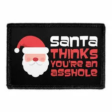 Pull Patch Santa Think You're An Asshole patch – sjov jul