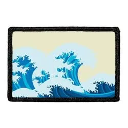 Pull Patch Azure Ocean Wave patch med velcro