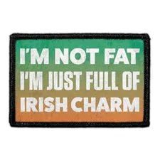 Pull Patch I’m Not Fat Irish Charm patch med velcro
