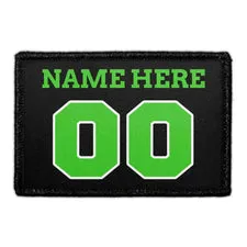 Pull Patch Customizable Jersey patch sort/grøn/hvid tekst
