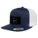 Pull Patch Trucker Flat Bill snapback kasket navy hvid