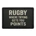 Pull Patch Rugby Where Trying patch 3x2 sport