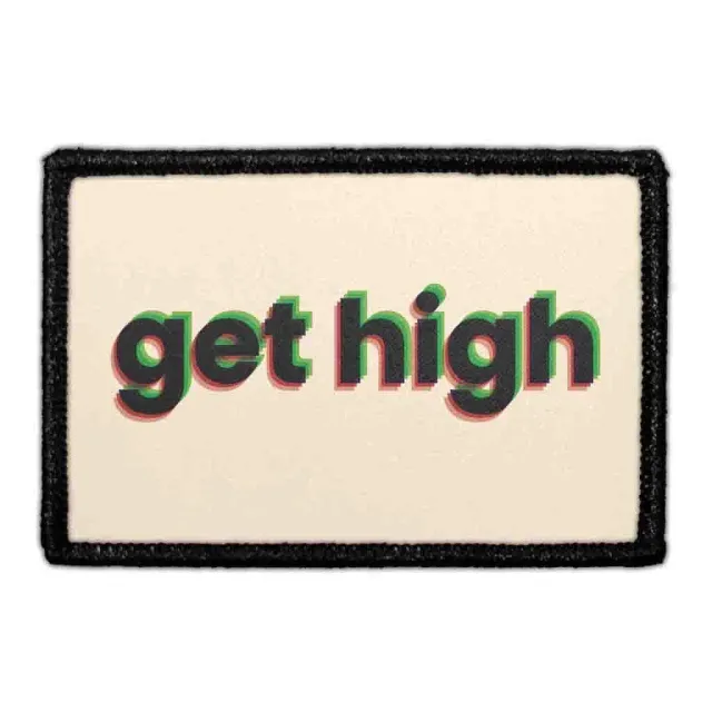 Pull Patch Get High patch velcro 76x51 mm grøn