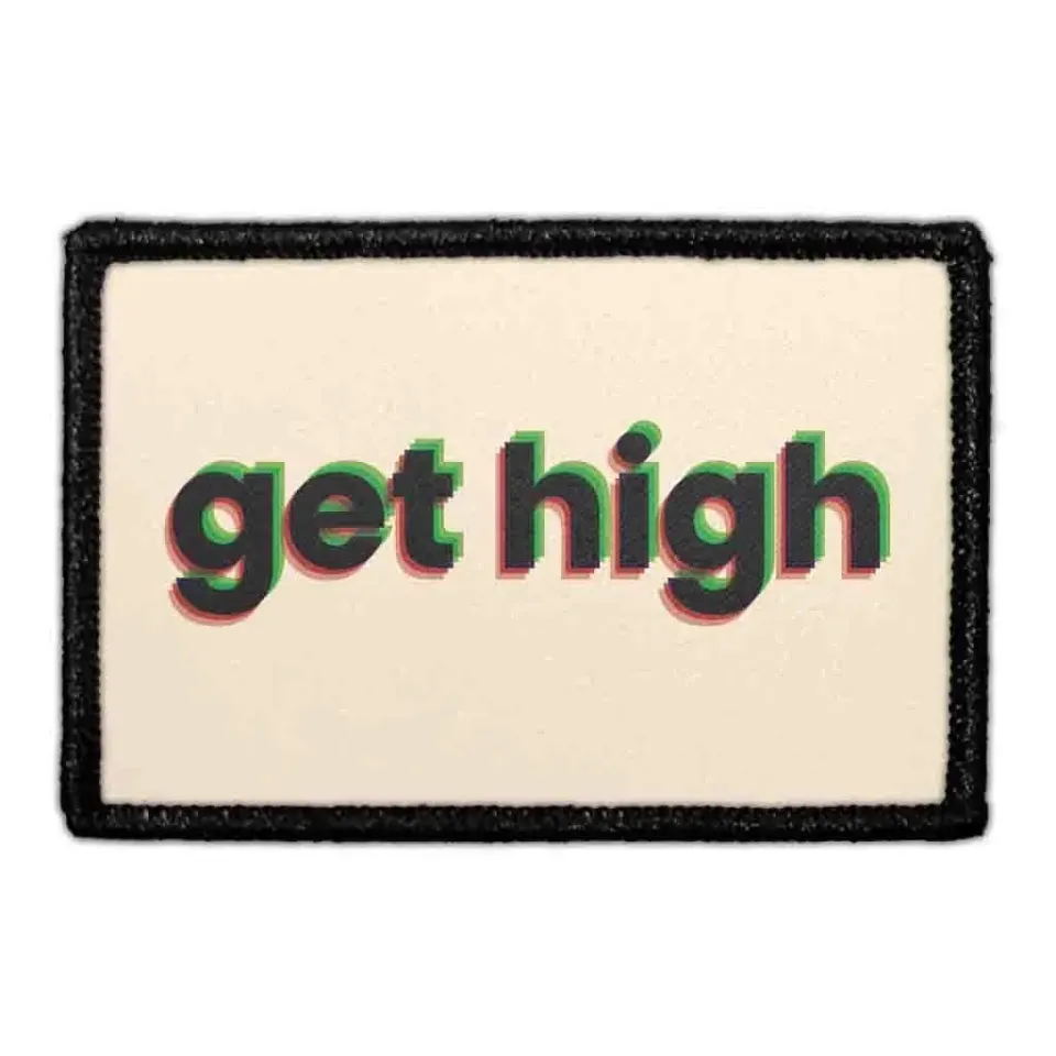 Pull Patch Get High patch velcro 76x51 mm grøn